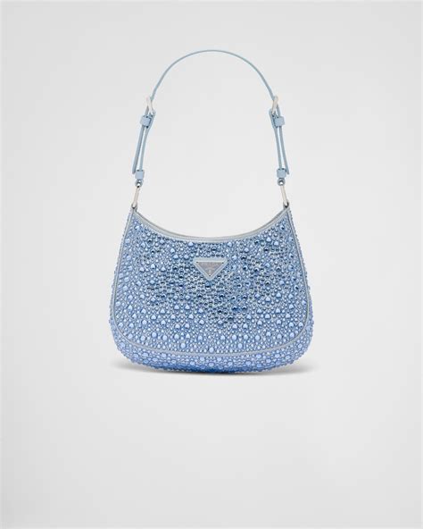 prada blue sparkly bag|Prada evening bags.